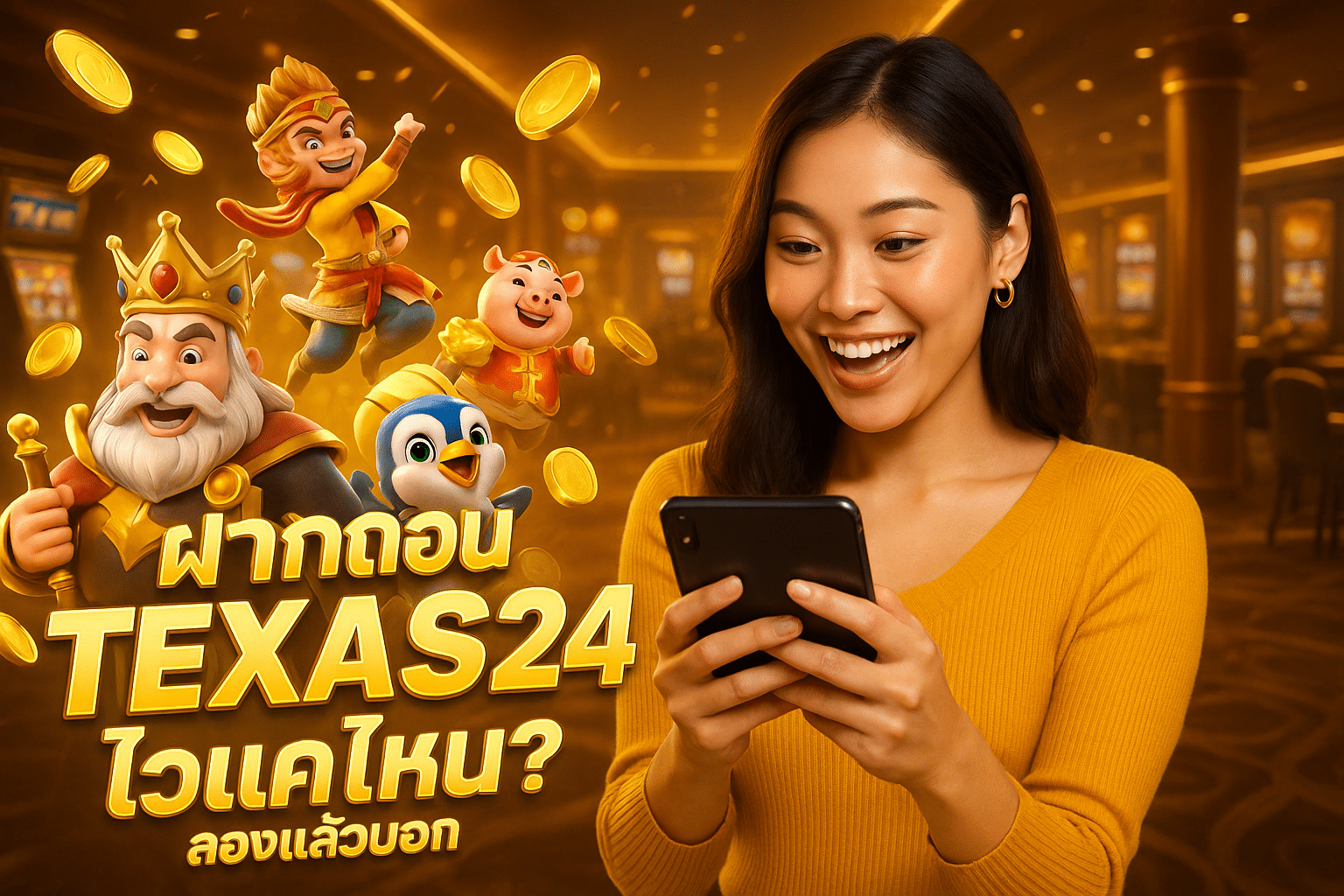 ฝากถอน TEXAS24 ไวแค่ไหน? ลองแล้วบอก